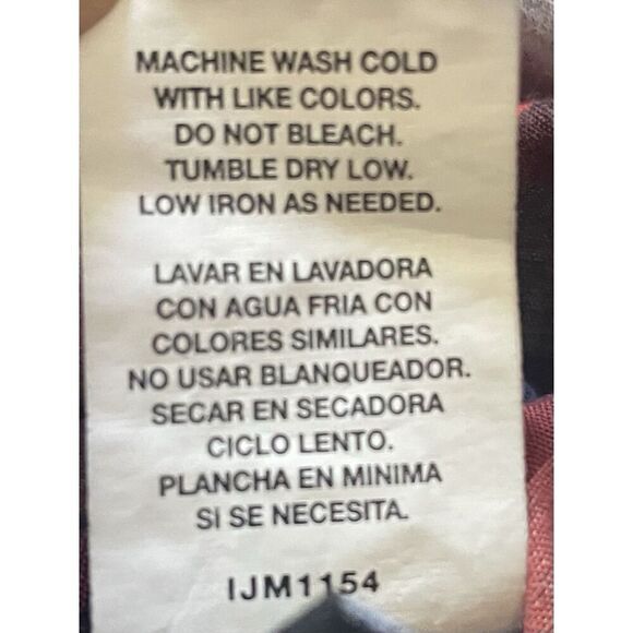 Buffalo Jeans Men’s Shirt L Cotton Red Plaid Long Sleeve Button Up Excellent Con - Picture 6 of 10